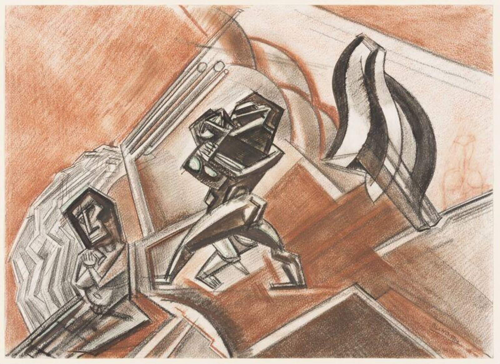 Combat No. 3, Wyndham Lewis, 1914