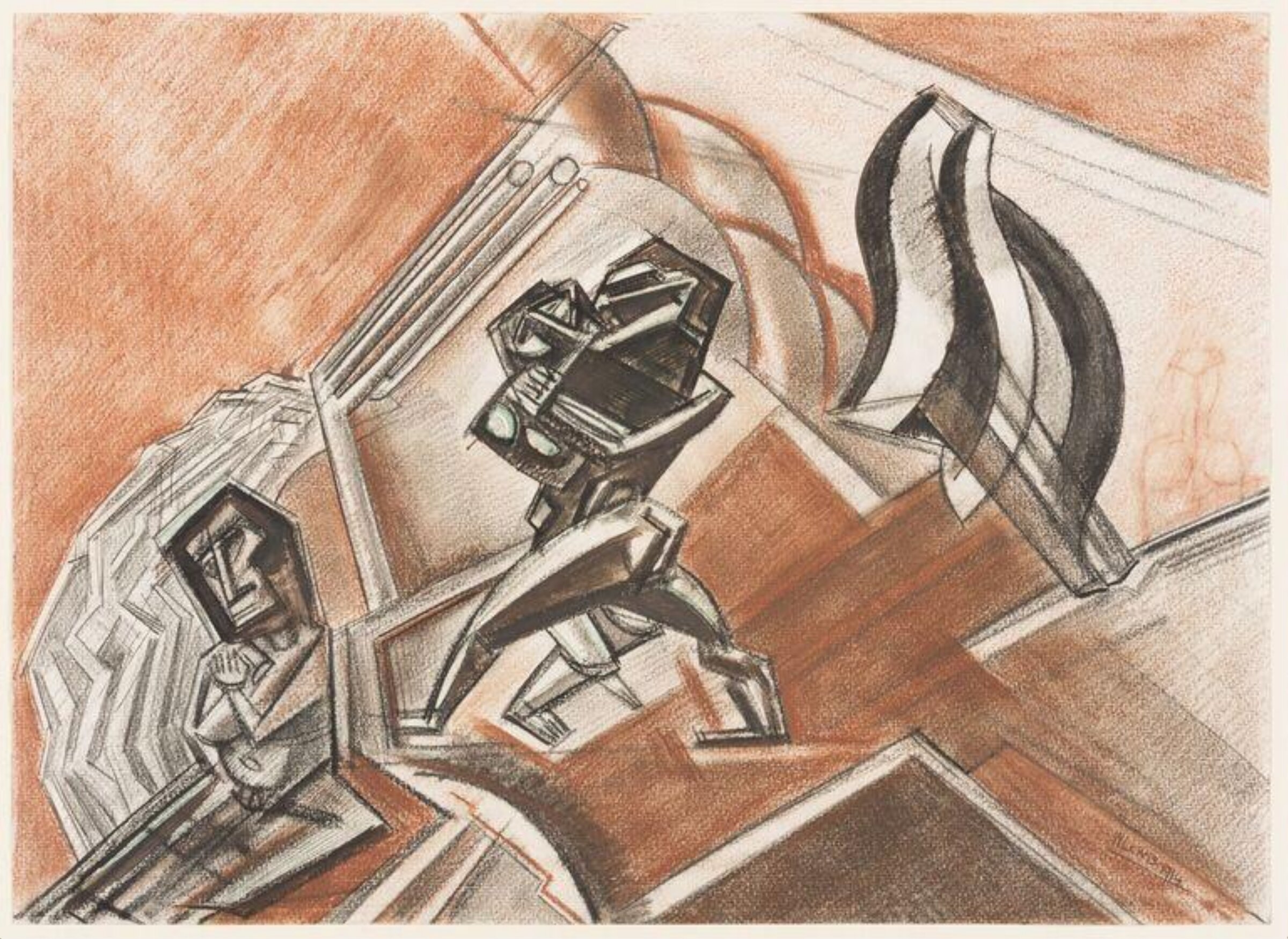 Combat No. 3, Wyndham Lewis, 1914