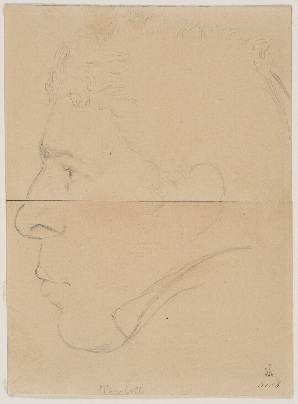 Study of a head, William Mulready, ca. 1823-1824