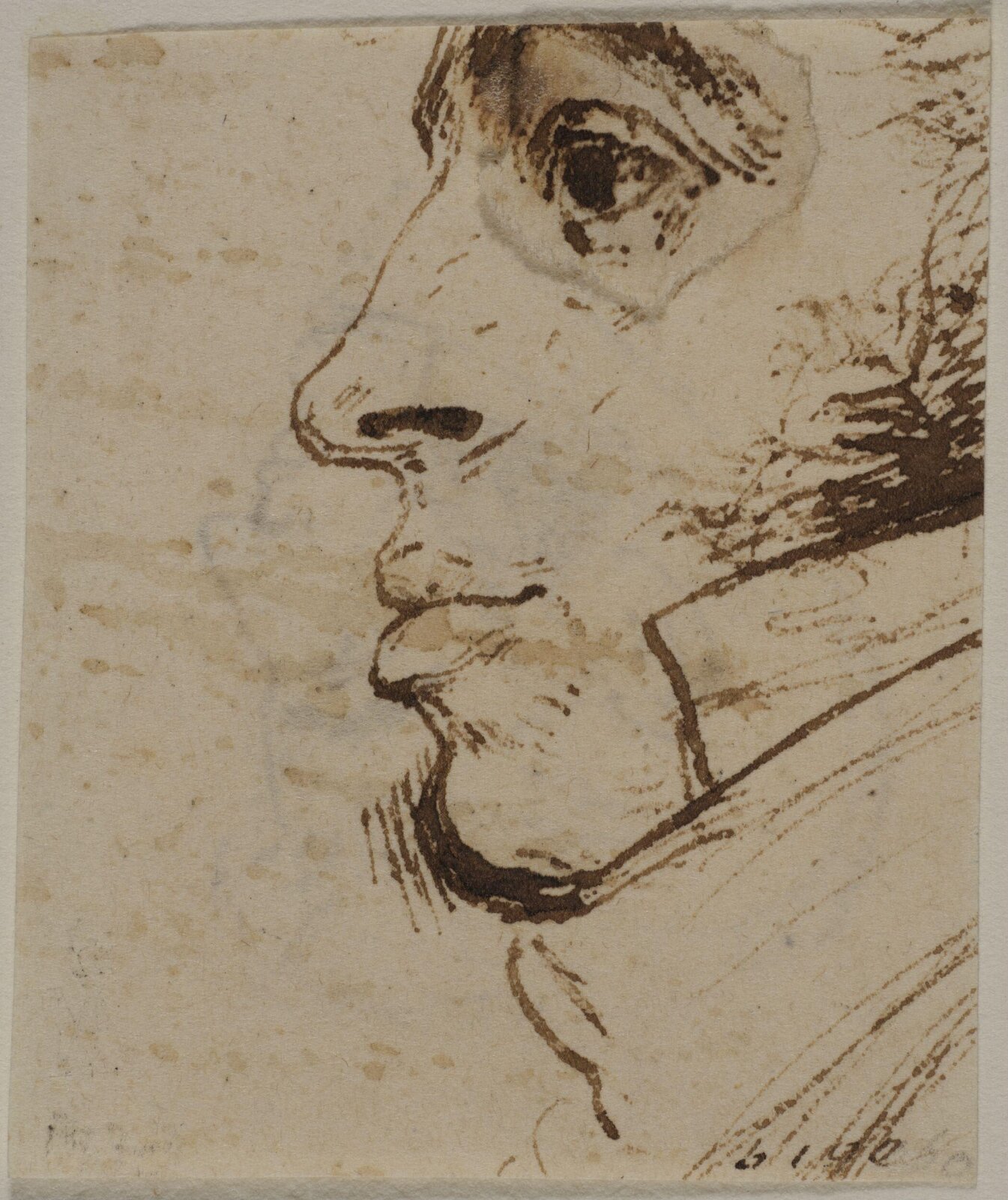 Male face, William Mulready, early 19th century