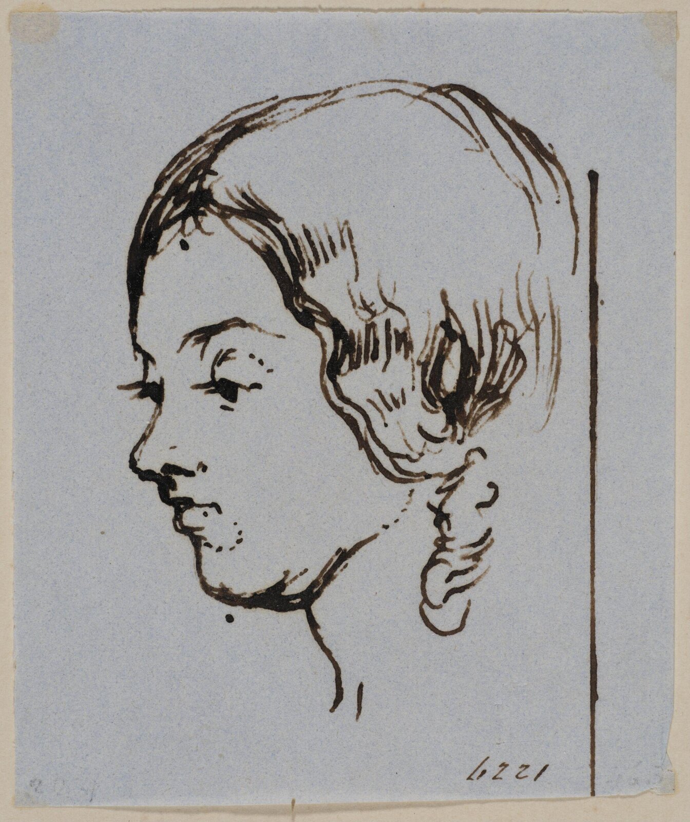Girls' head, William Mulready, early 19th century