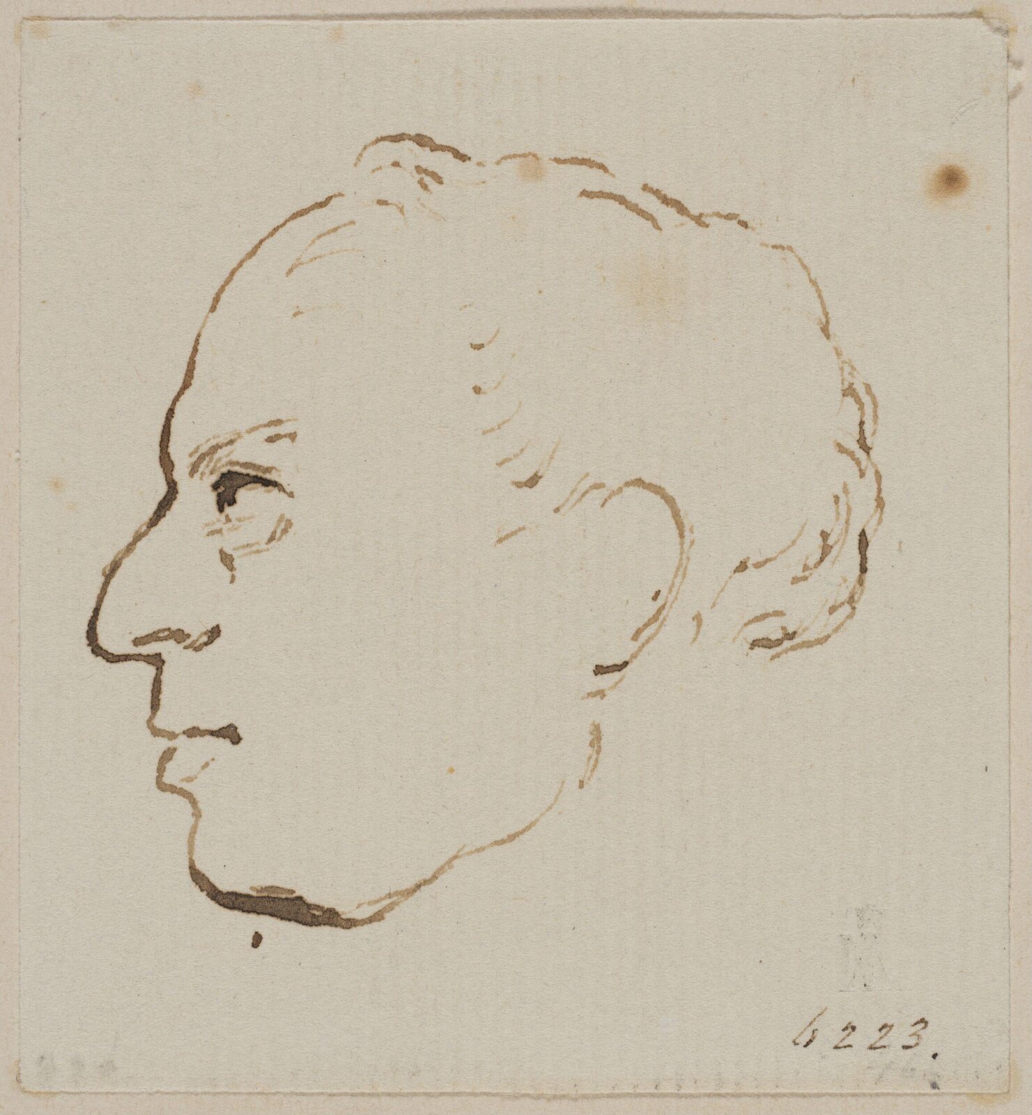 Male head, William Mulready, early 19th century
