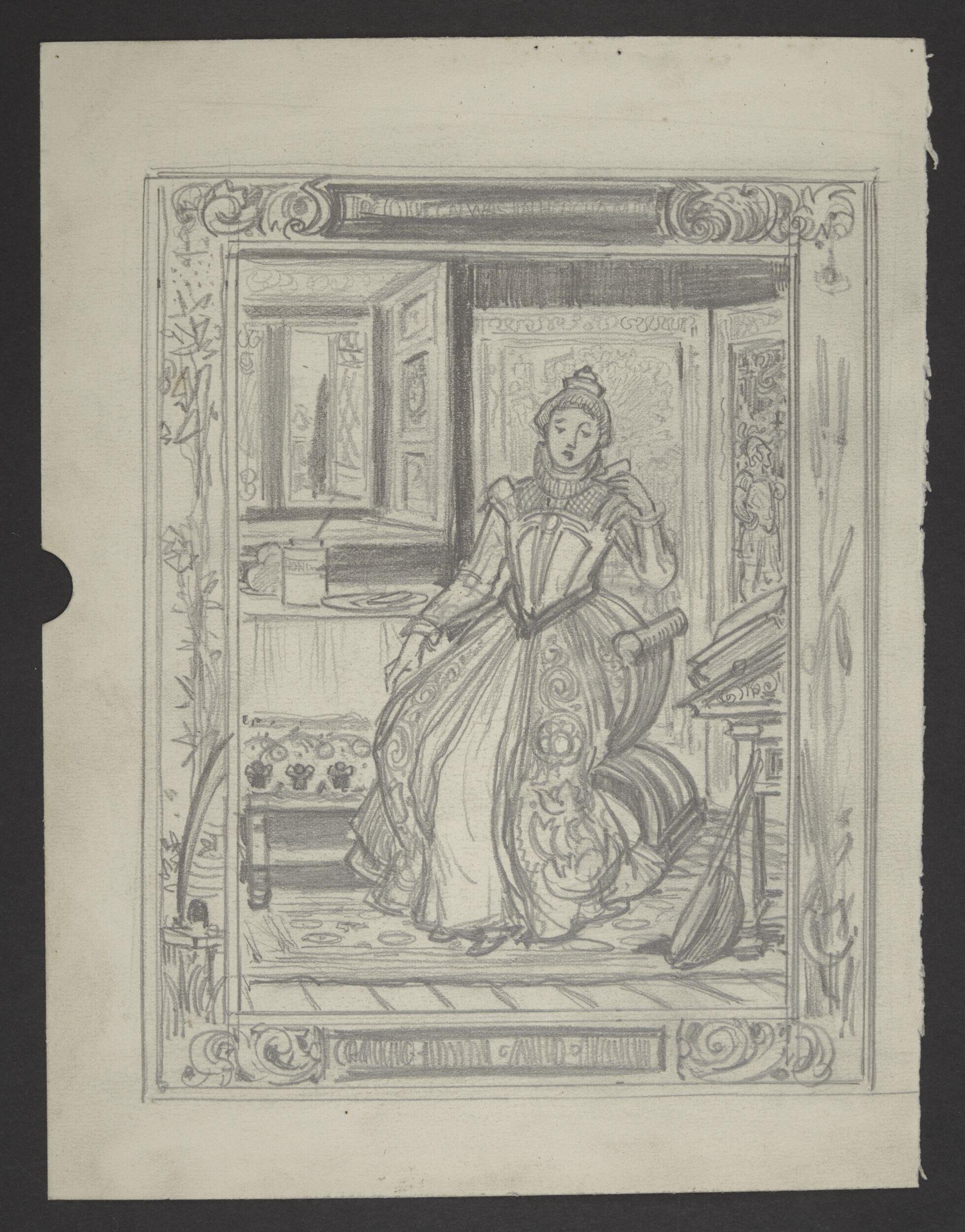The Queen was in her chamber eating bread and honey.