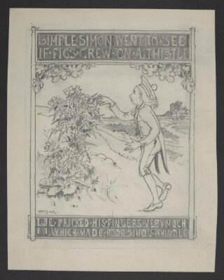 Simple Simon went to see if figs grew on a thistle.
