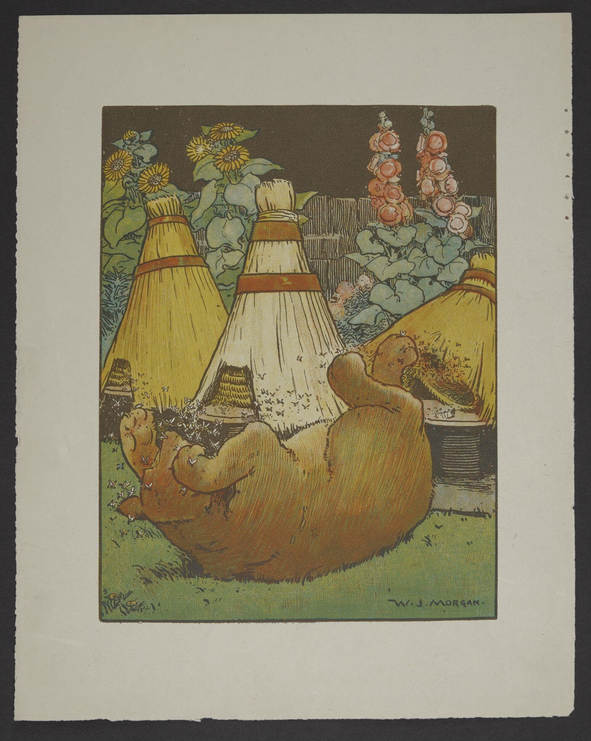 The bear and the beehives.