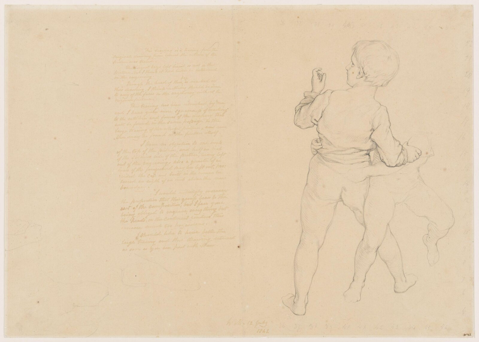 Boys Wrestling, William Mulready, early 19th century