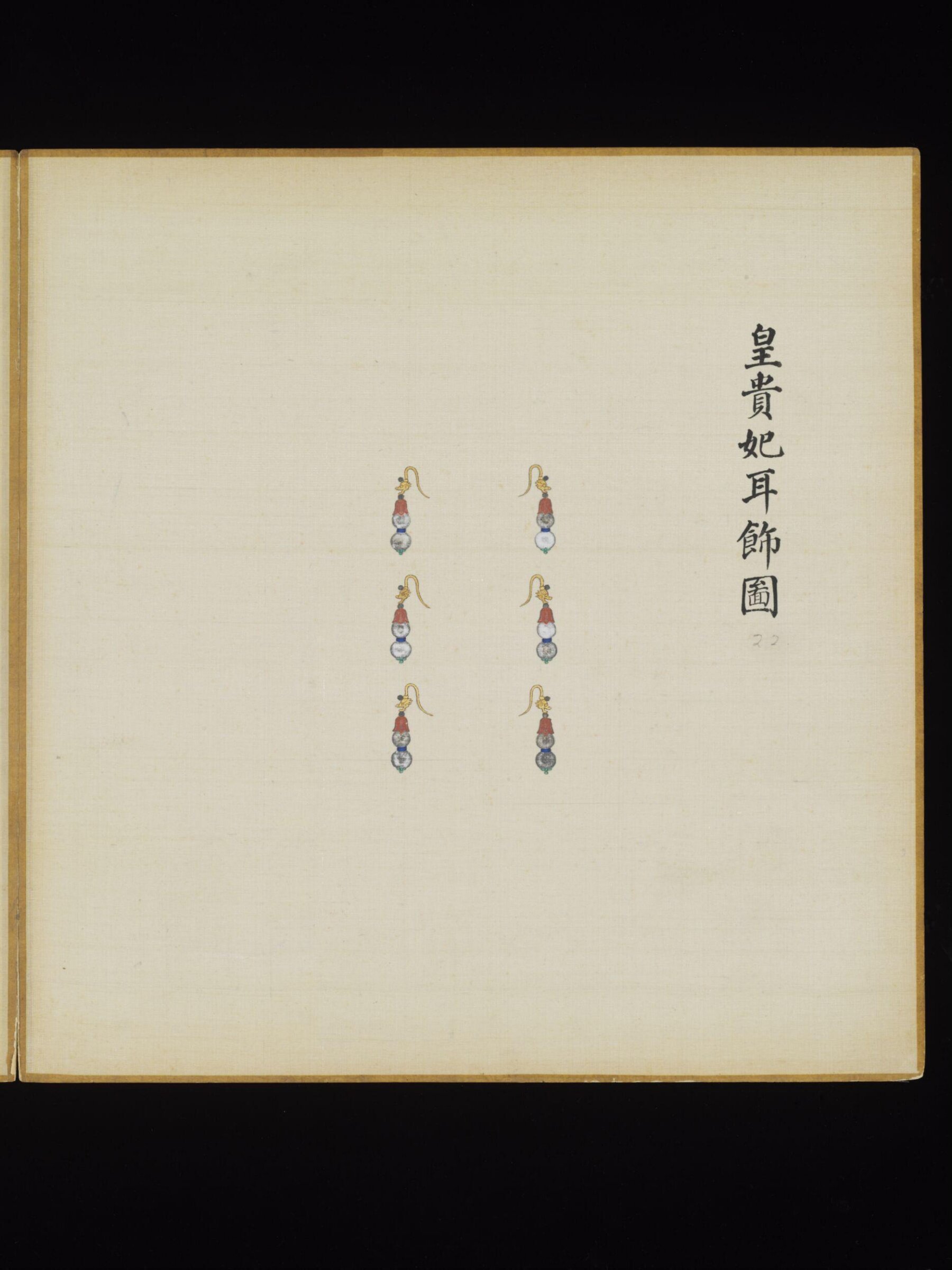 The Earrings Worn by the Imperial Concubines of the First Rank, Leng Jian, 1736-1795