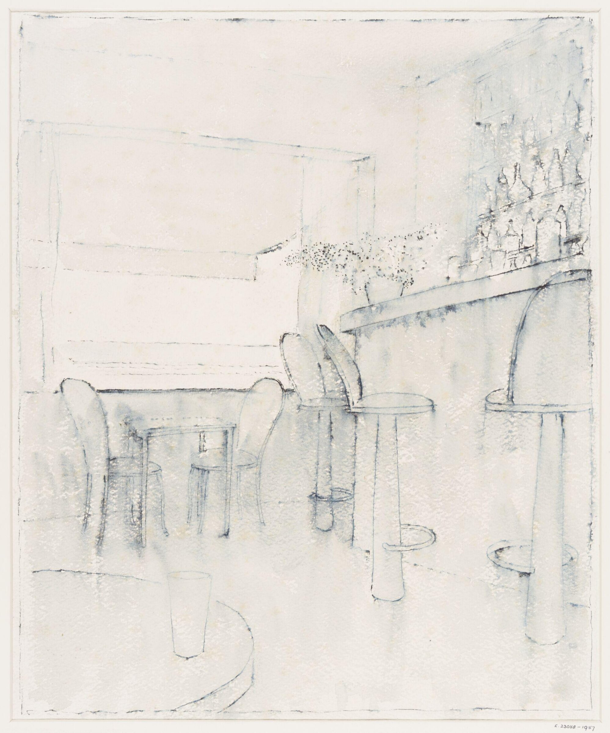 Le Bar Bleu, Cannes, Glyn Warren Philpot, 1937