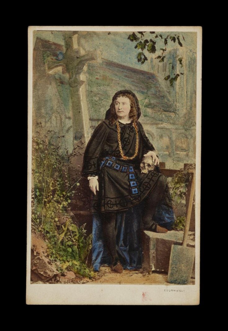 A portrait of Charles Albert Fechter as 'Hamlet' top image
