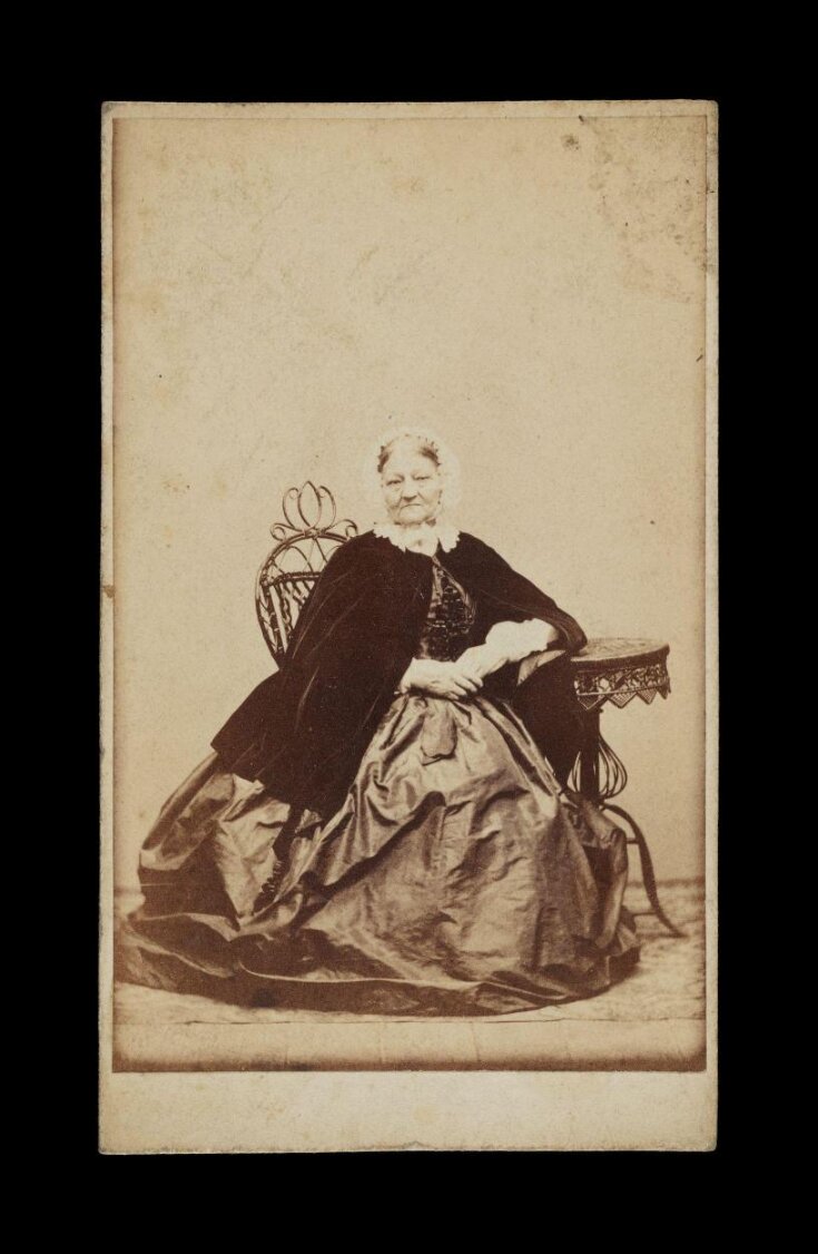 A portrait of a old woman image