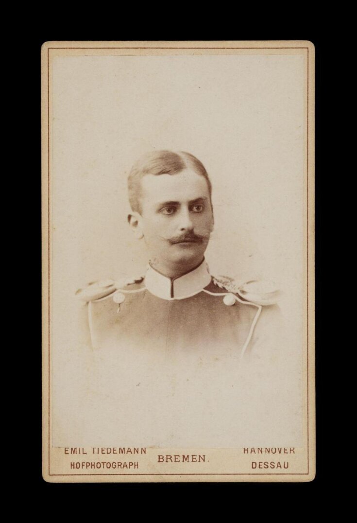 A portrait of a man in military uniform image