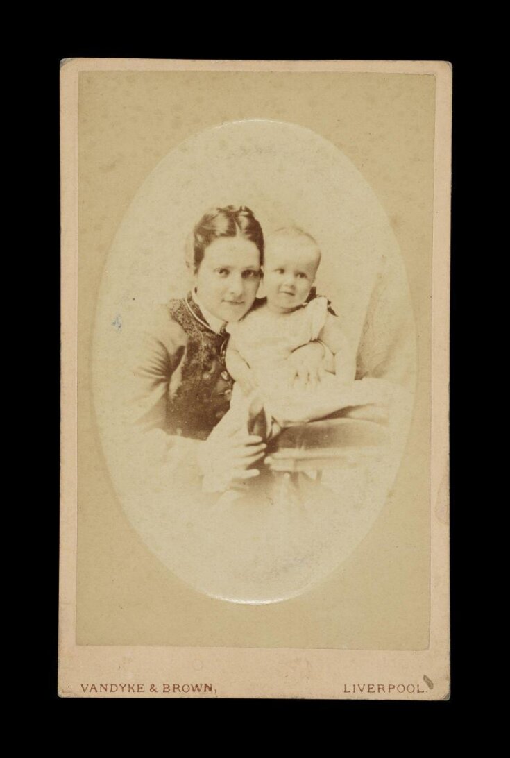 A portrait of a woman and baby image