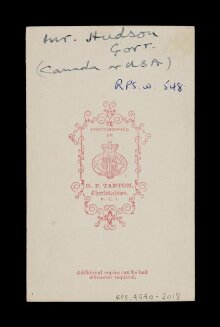 A portrait of 'Mr. Husdon Gorr (Canada or USA)' thumbnail 1