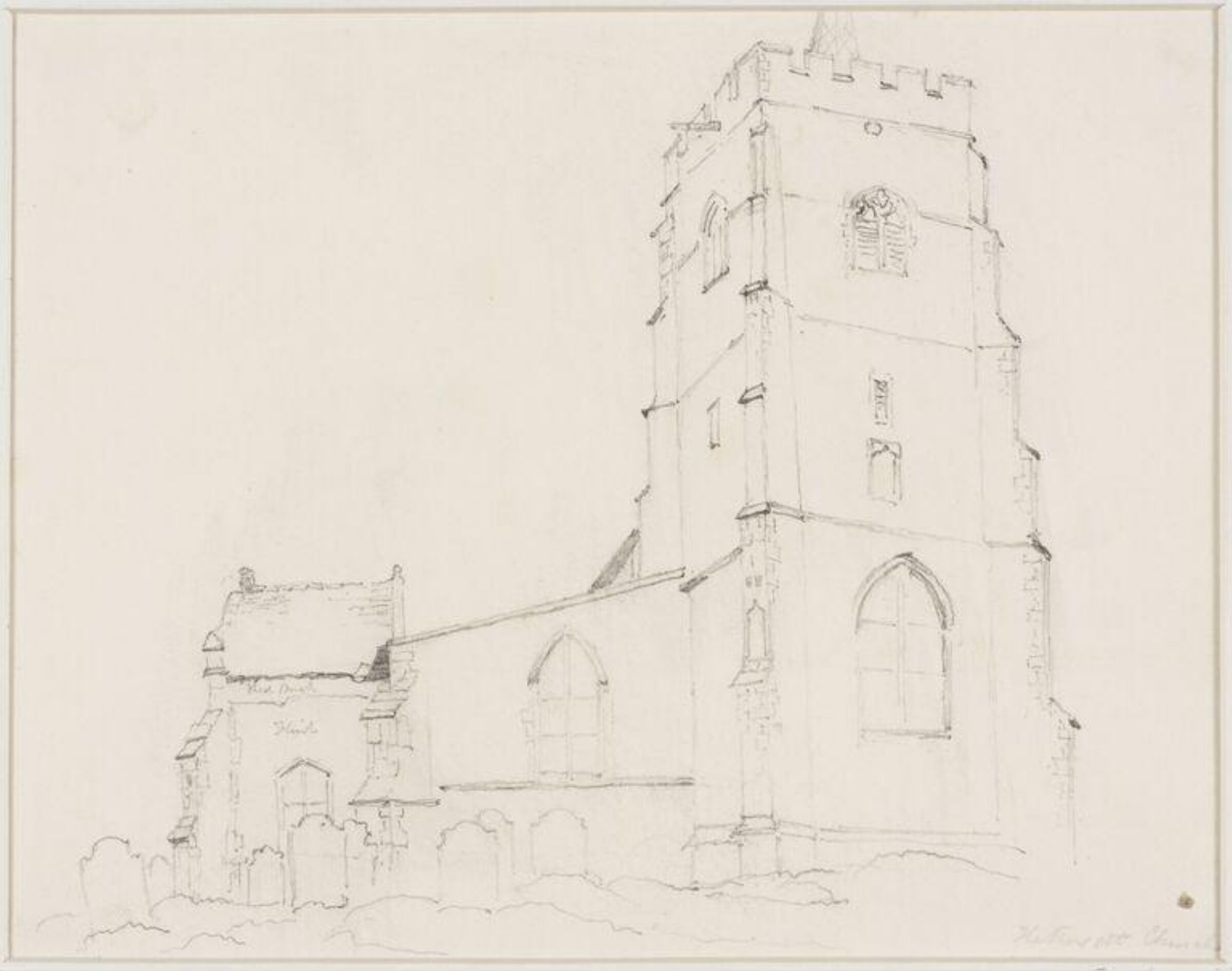 Drawing, James Stark, mid 19th century
