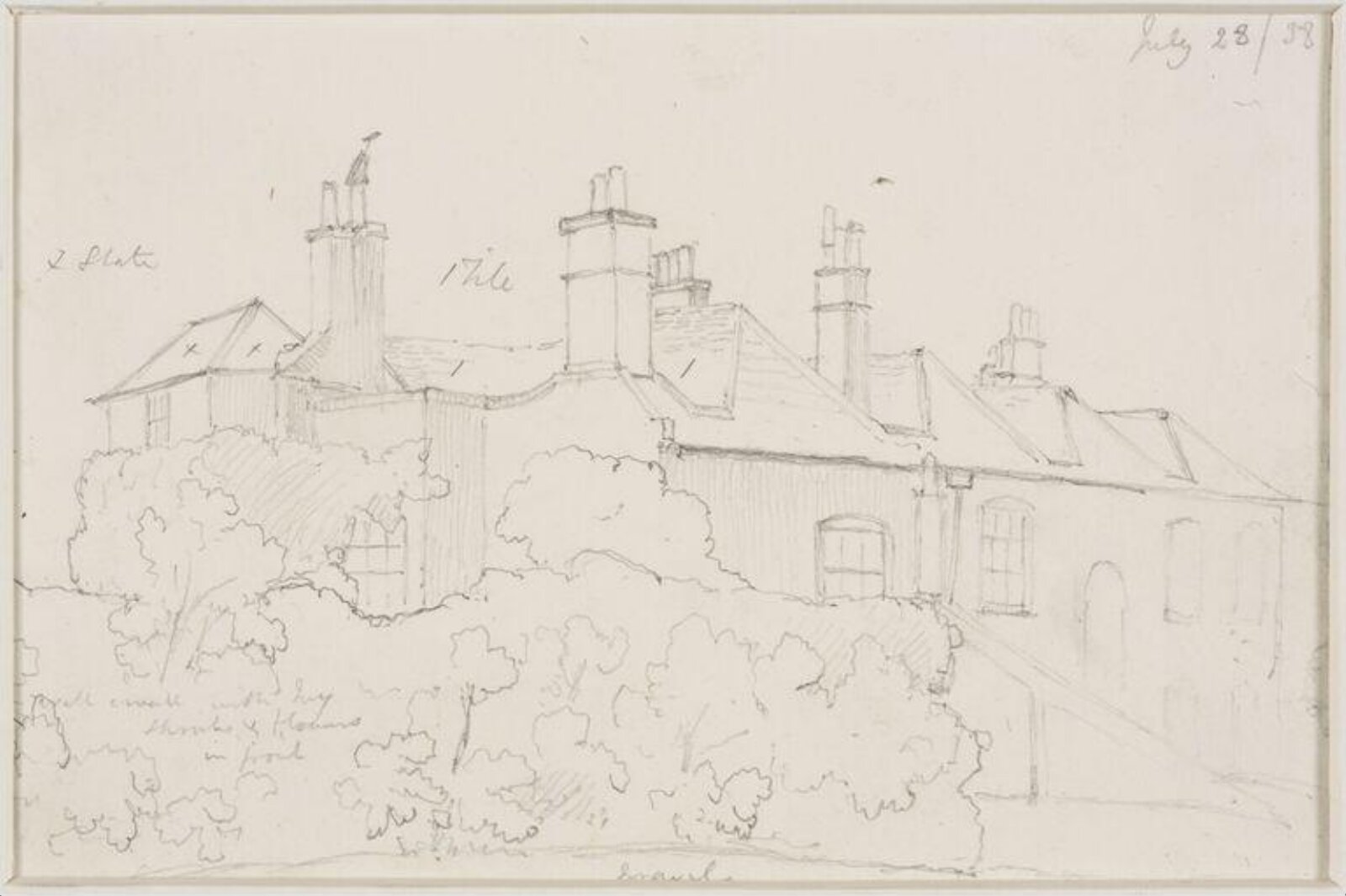 Drawing, James Stark, 28/07/1838