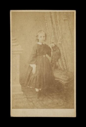 A portrait of a young girl