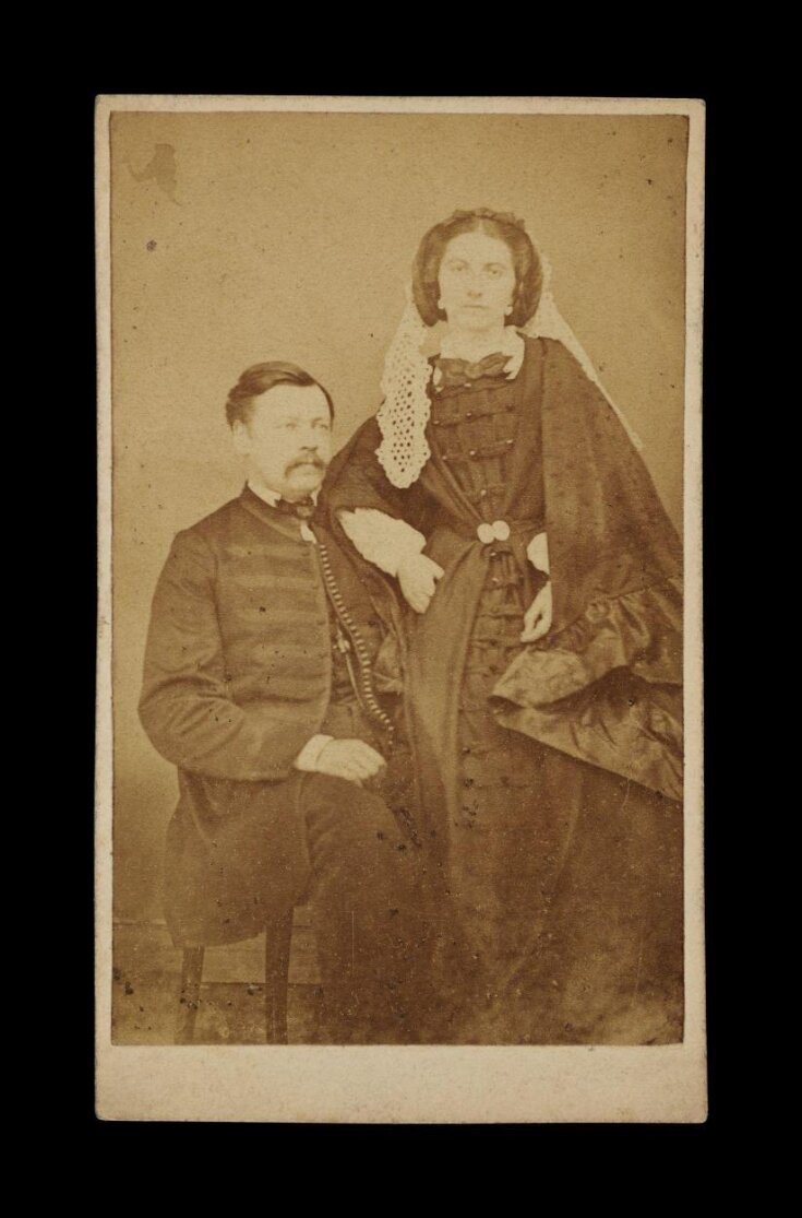 A portrait of a man and woman image