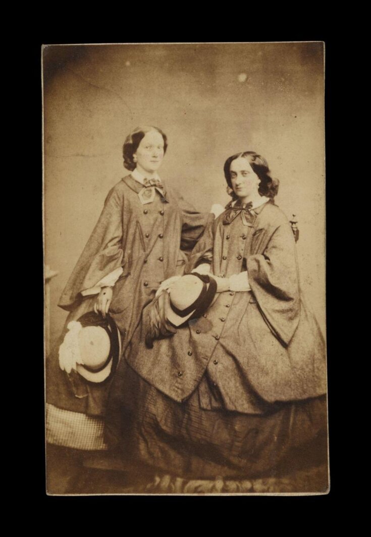 A portrait of two women image