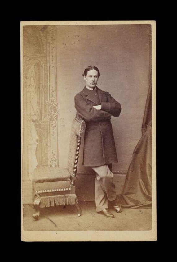 A portrait of 'Capt Campbell' (1860-1869) by L.R. Werner