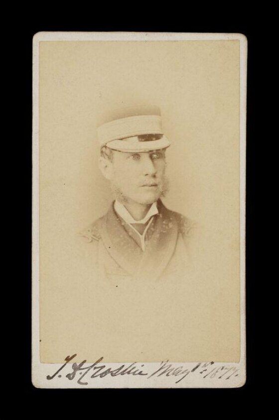 A portrait of a man 'J.S.L Zoslice' (1 May 1877) by L.R. Werner