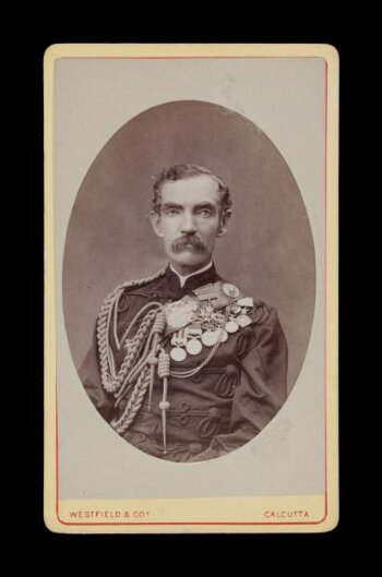 A portrait of a man in military uniform