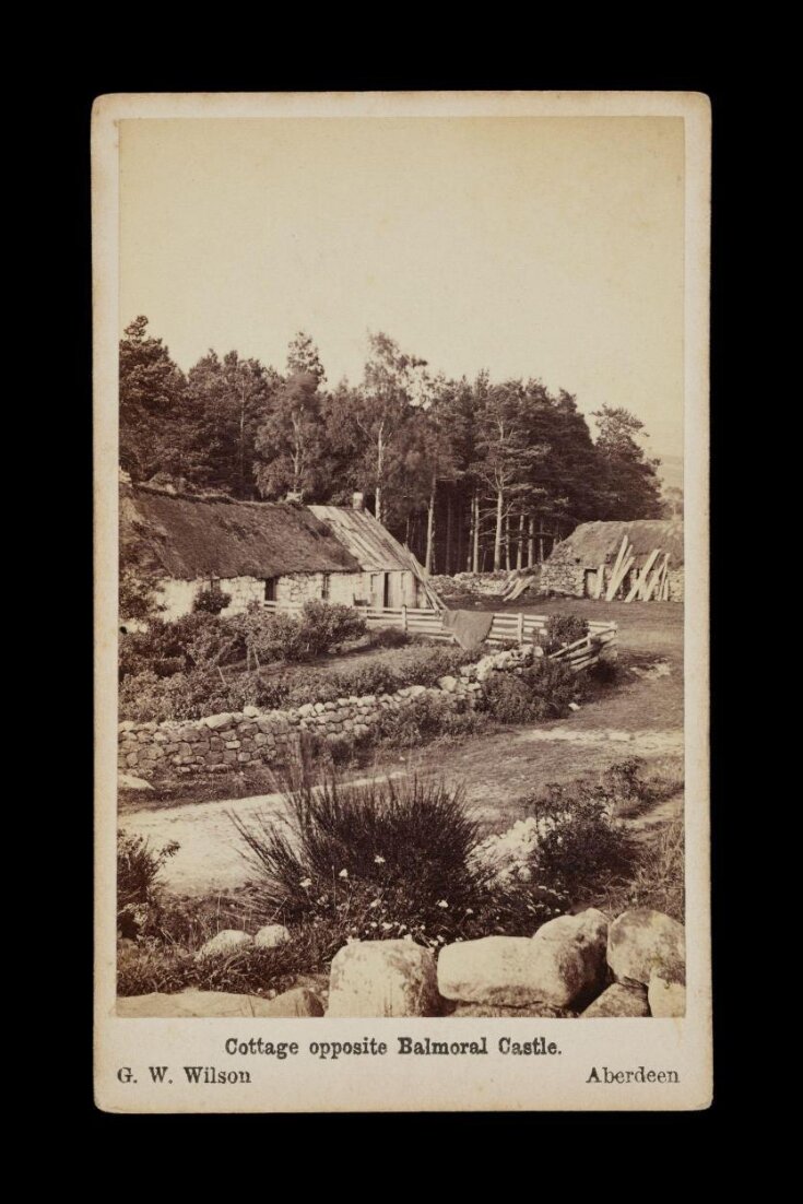 A photograph of 'Cottage opposite Balmoral Castle' image