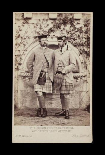 A photograph of 'The Crown Prince of Prussia and Prince Louis of Hesse'