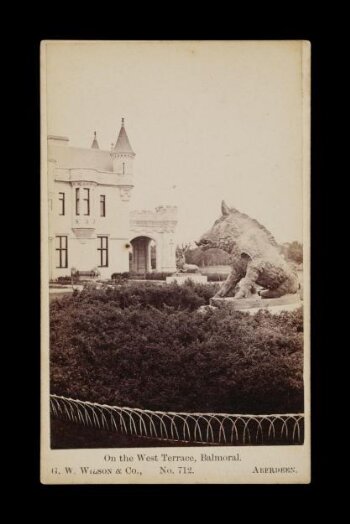 A photograph of 'On the West Terrace, Balmoral.'