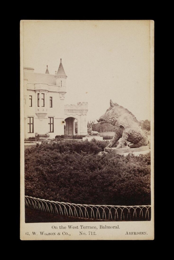 A photograph of 'On the West Terrace, Balmoral.' image