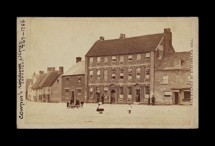 A photograph of 'Cowper's residence Olney 1767-1786' top image