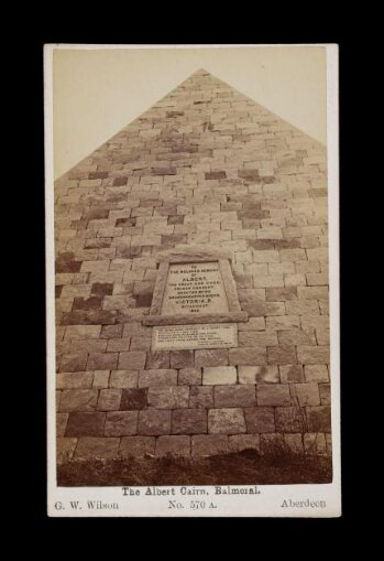 A photograph of 'The Albert Cairn, Balmoral'