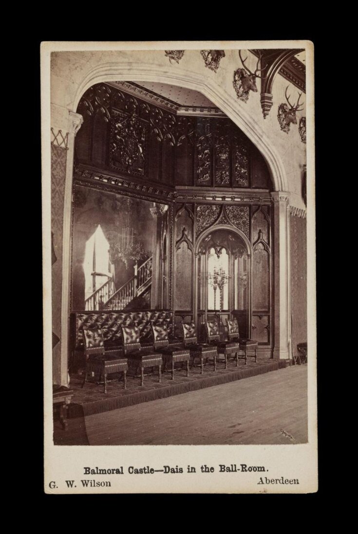 A photograph of 'Balmoral Castle - Dais in the Ball-Room' image