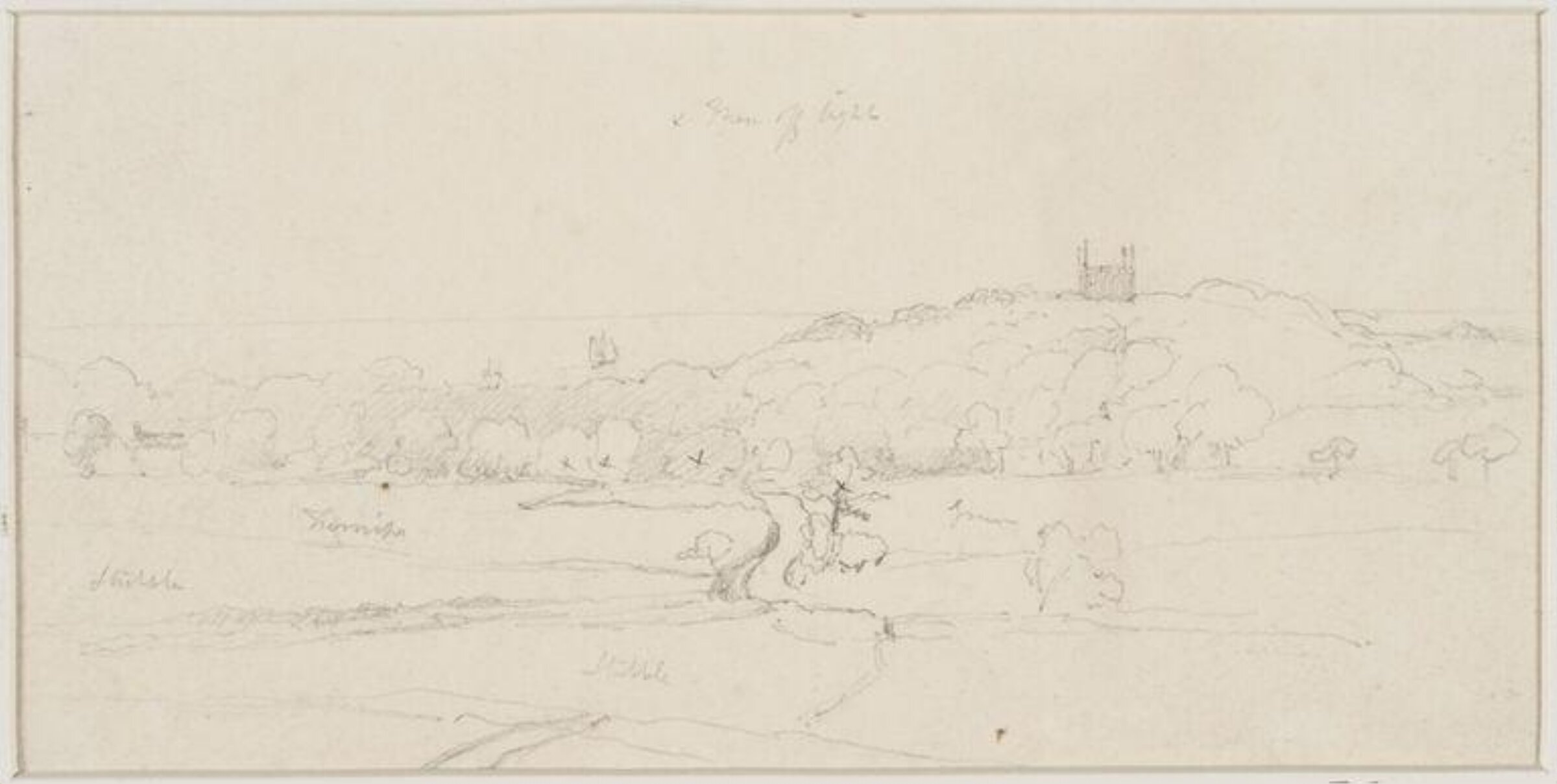 Drawing, James Stark, mid 19th century