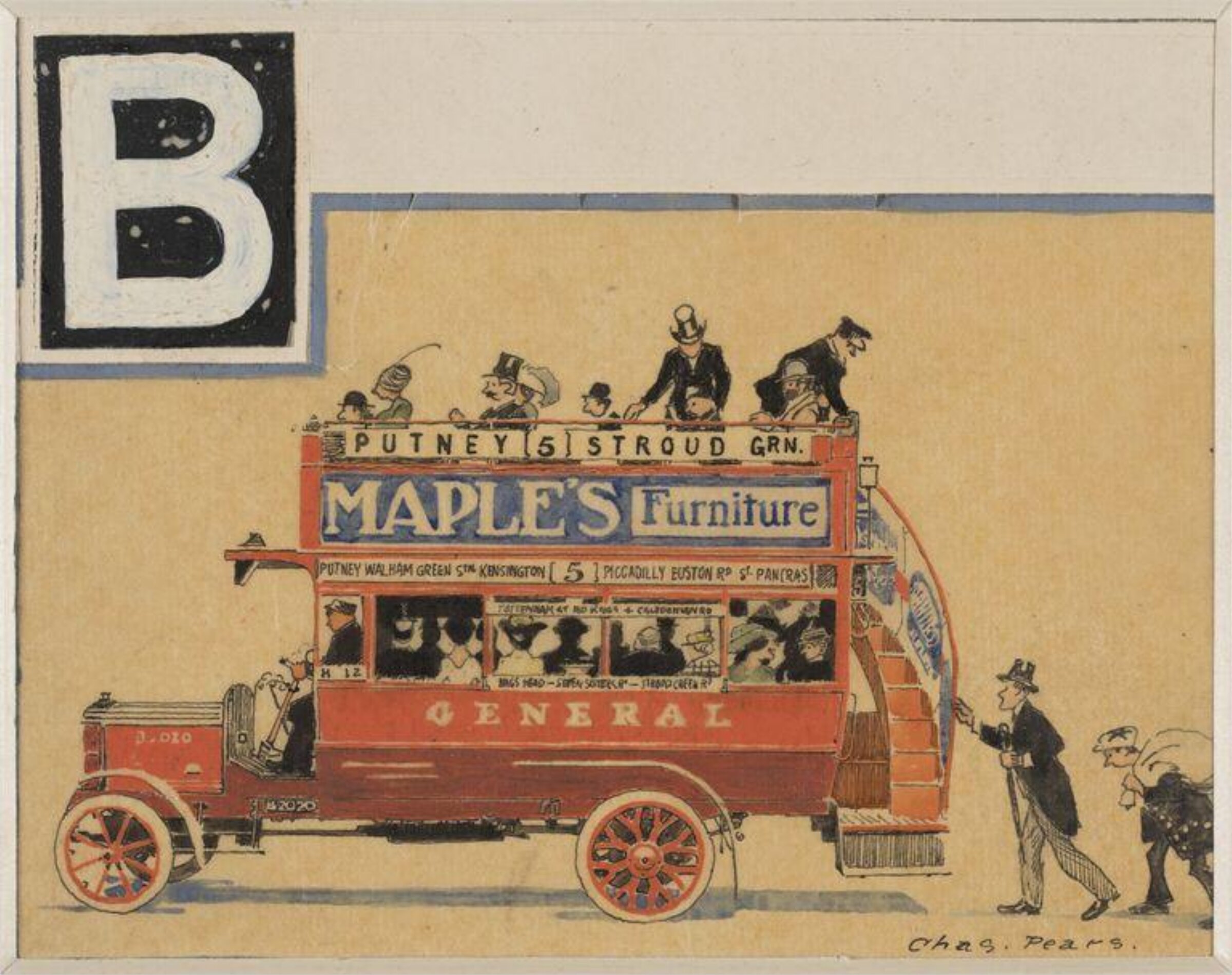 An alphabet of T.O.T. (Train, Omnibus, Tram)., Charles Pears, 1914