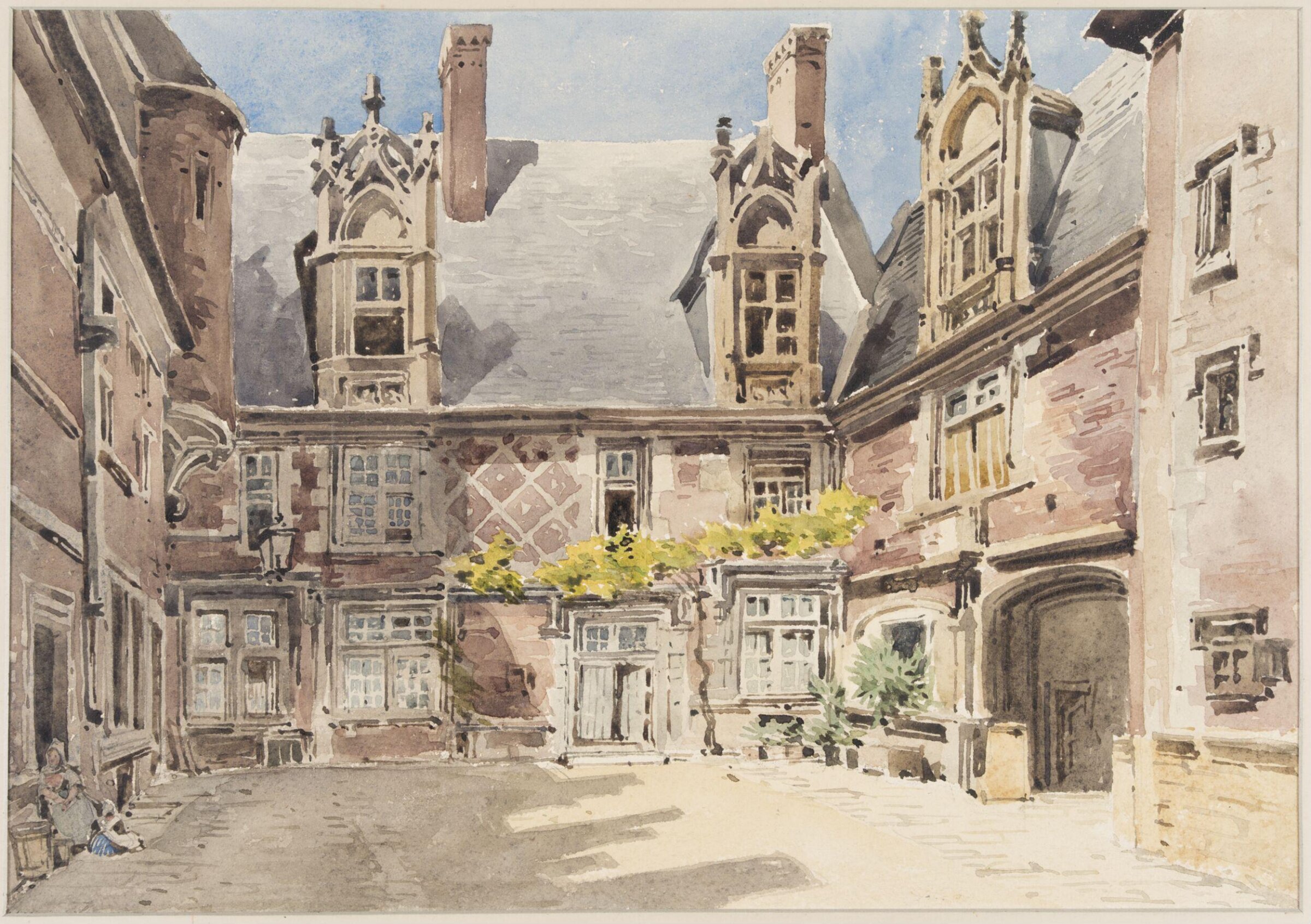 The Gendarmerie at Bourges, Charles Claude Pyne, c. 1822-1866