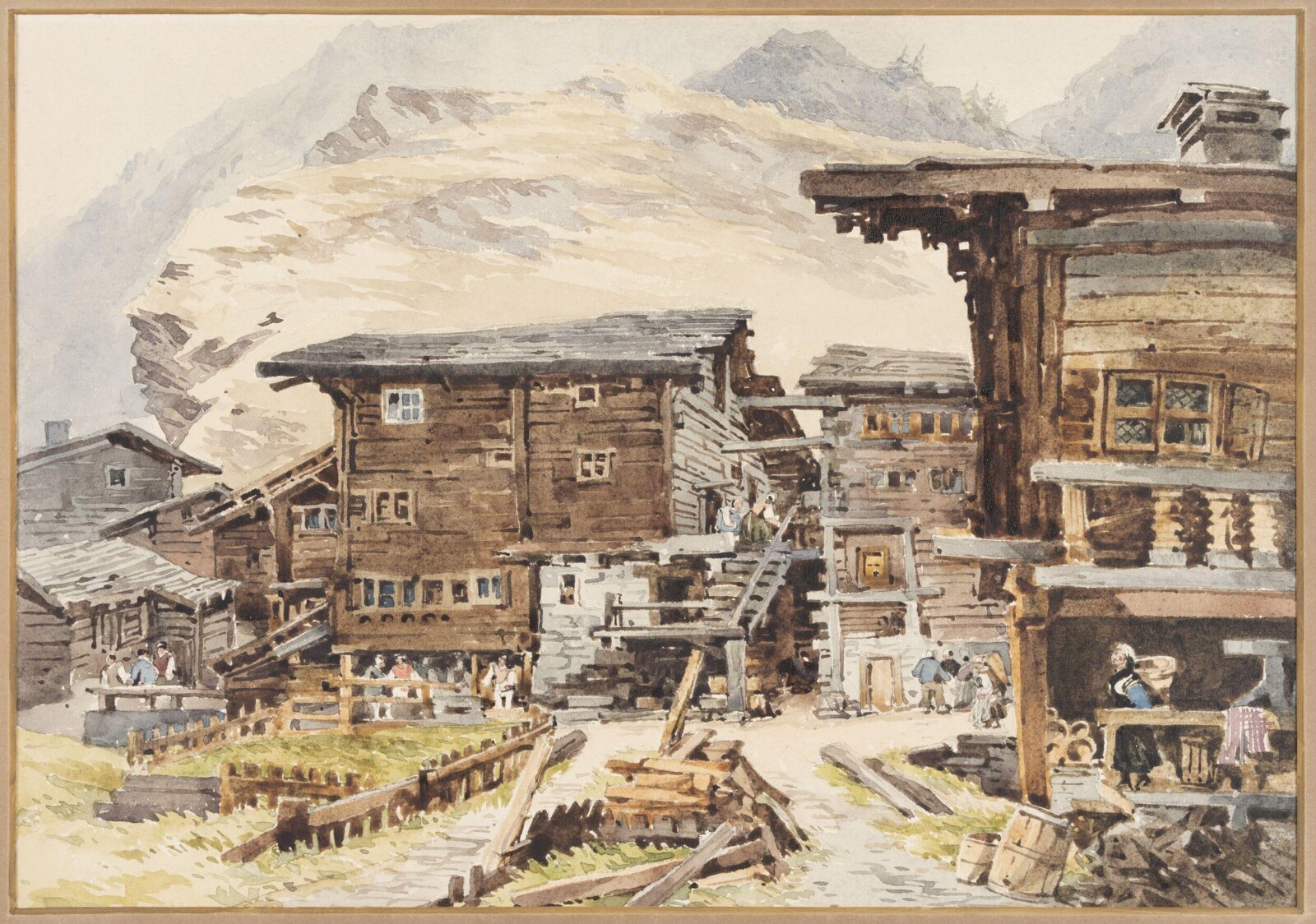 Watercolour, Charles Claude Pyne, c. 1822-1866