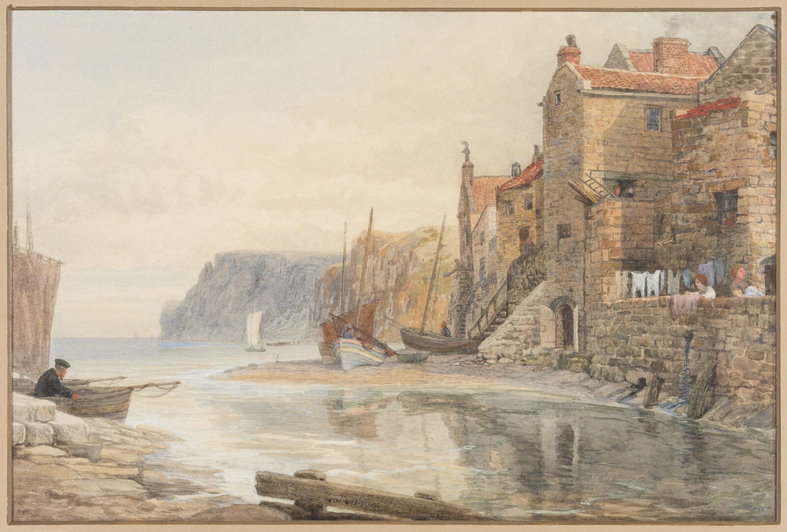 Staithes, Yorkshire, Charles Claude Pyne, 1868