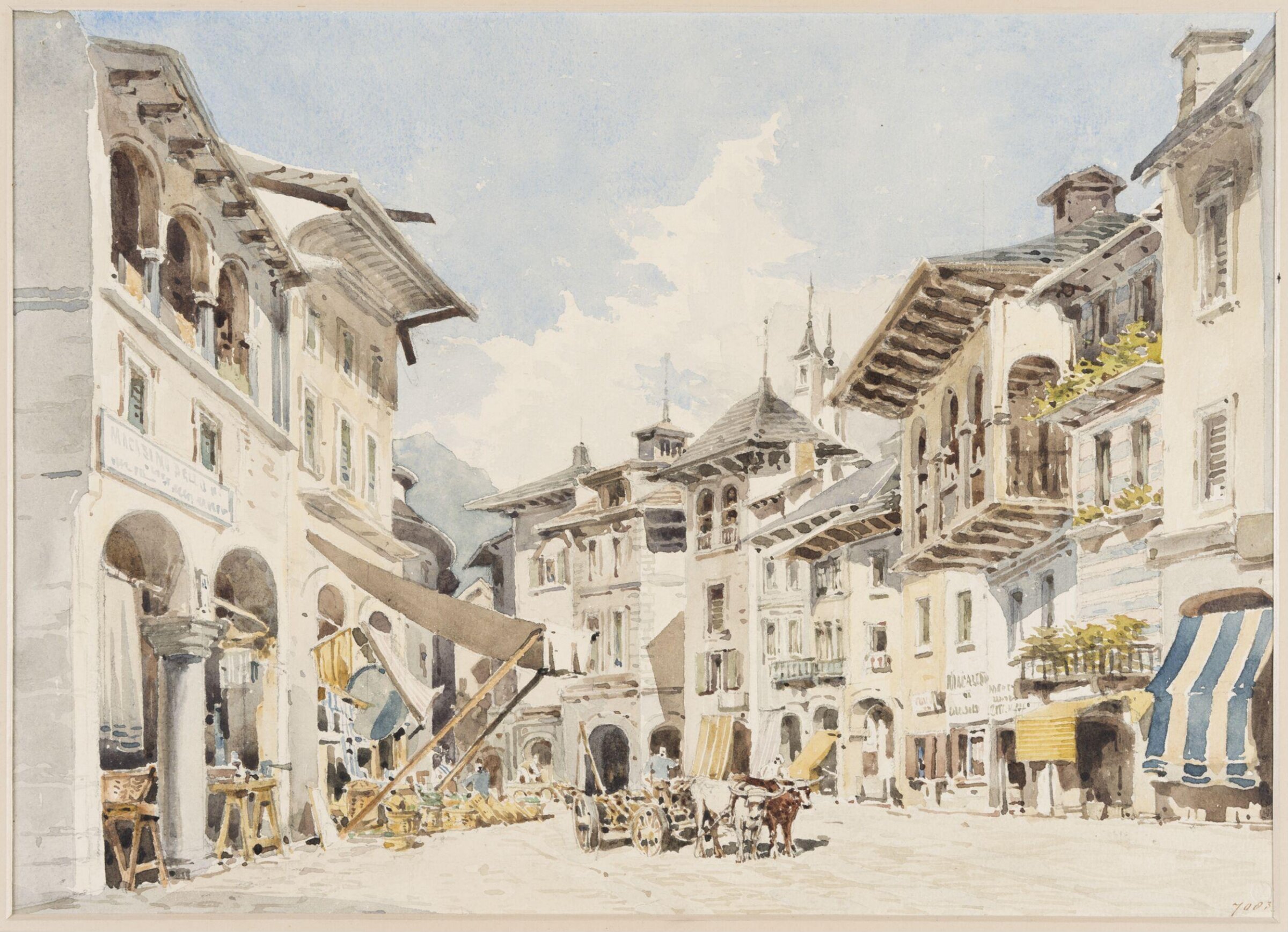 Duomo D'Ossola, Piedmont, Charles Claude Pyne, 19th century
