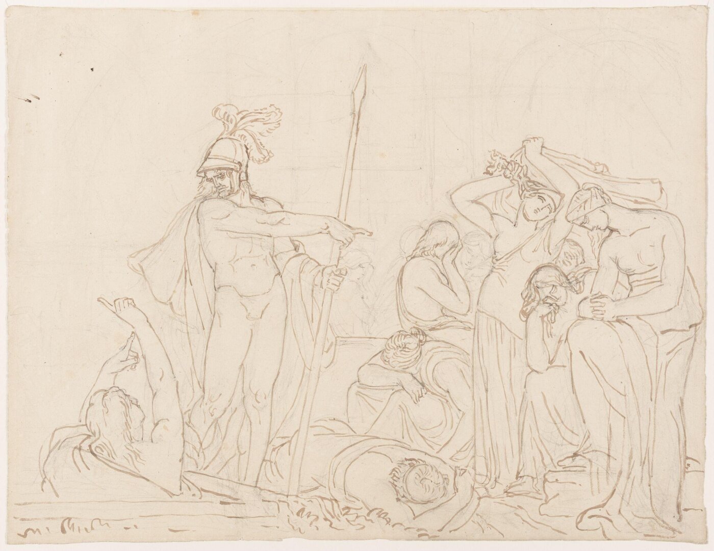 Unknown, Drawing by a member of the Sketching Society