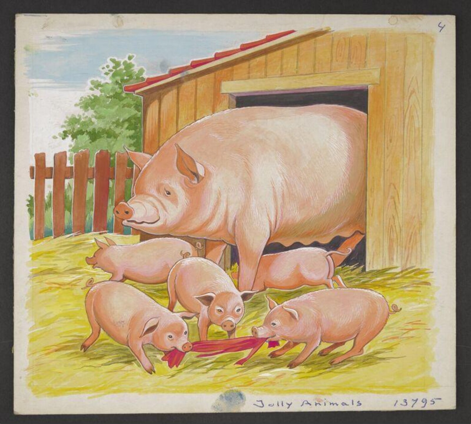 Watercolour painting, ca. 1950