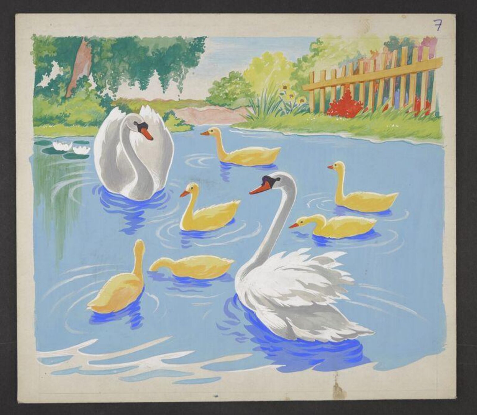 Watercolour painting, ca. 1950