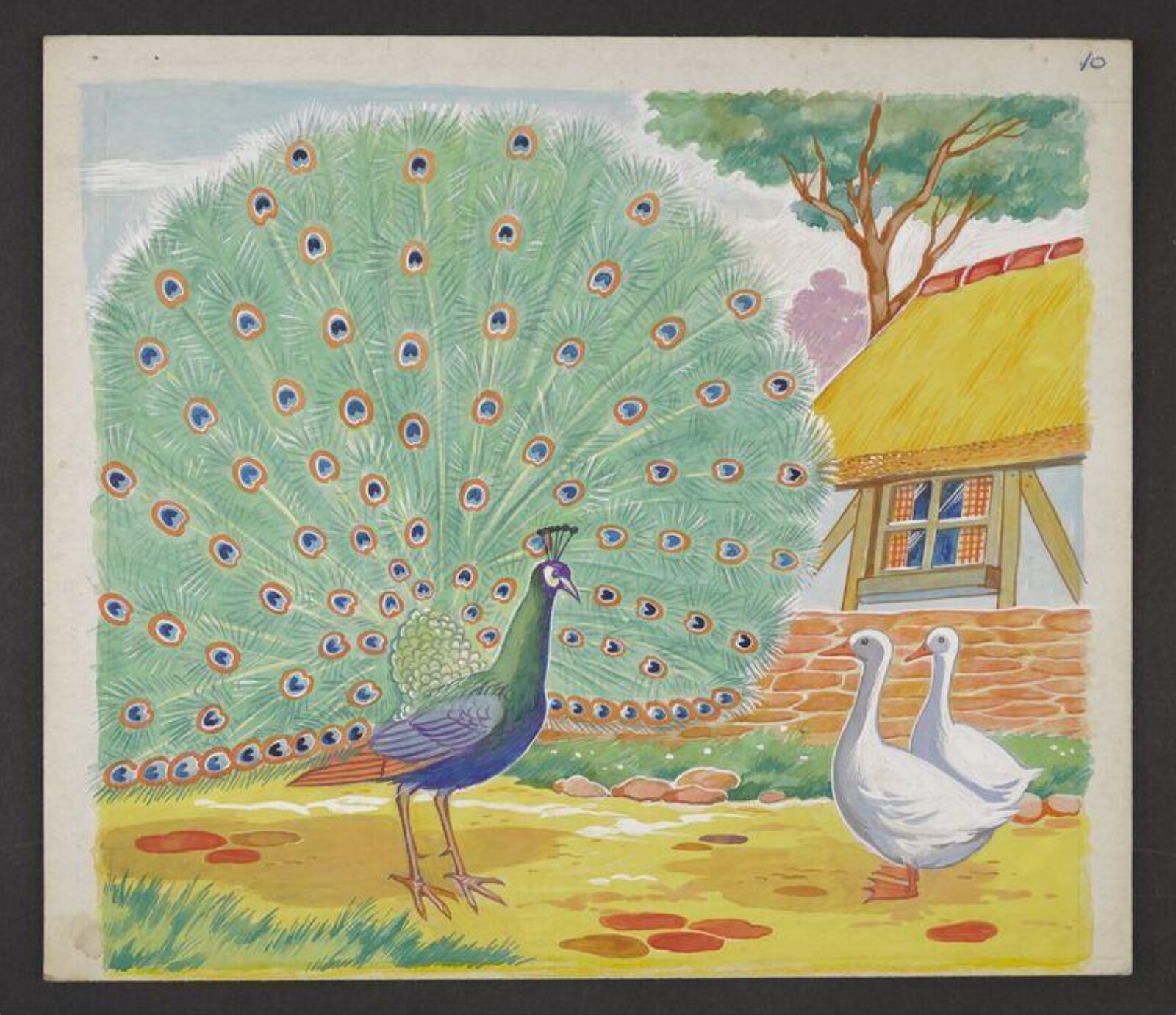 Watercolour painting, ca. 1950