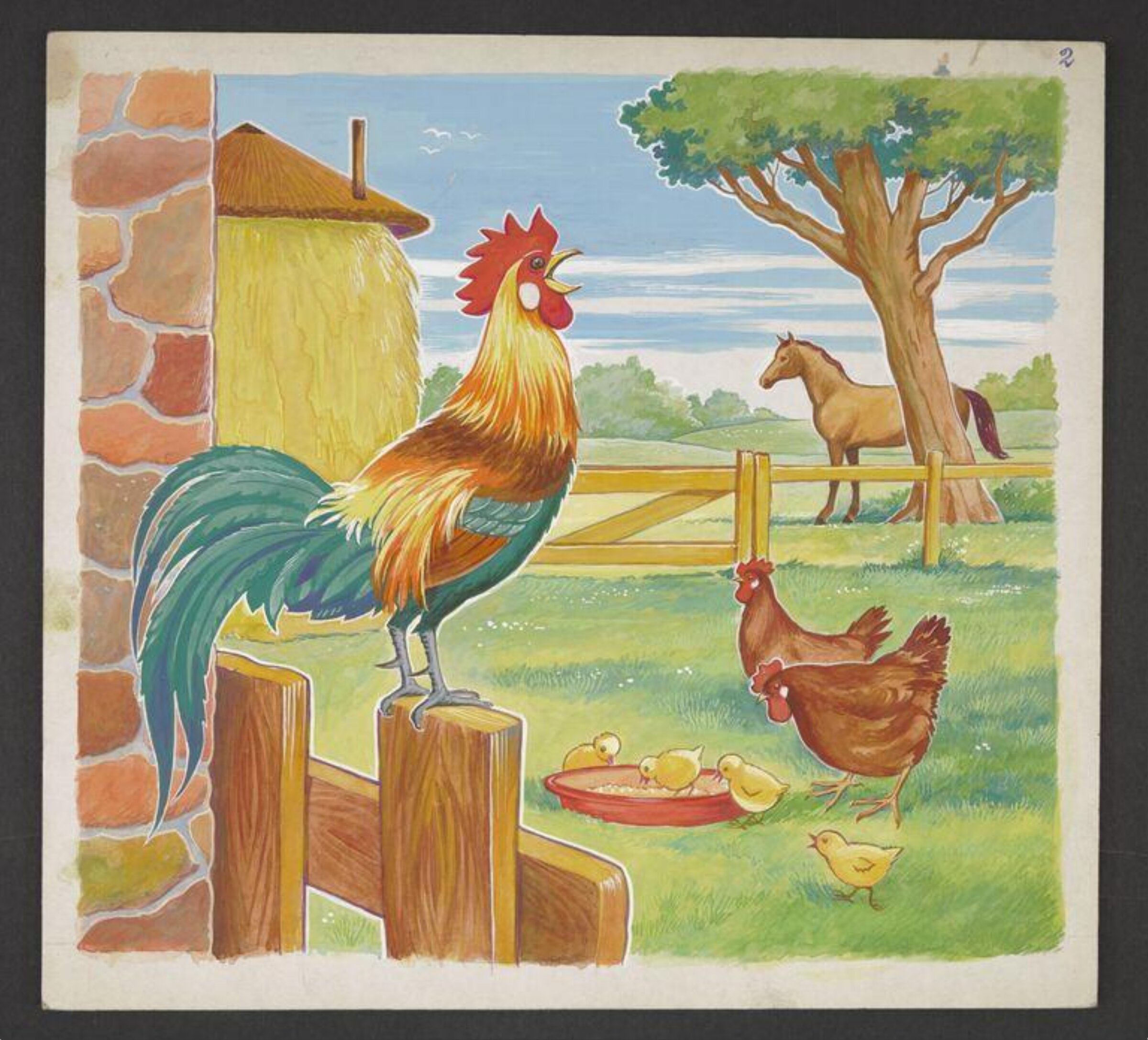 Watercolour painting, ca. 1950