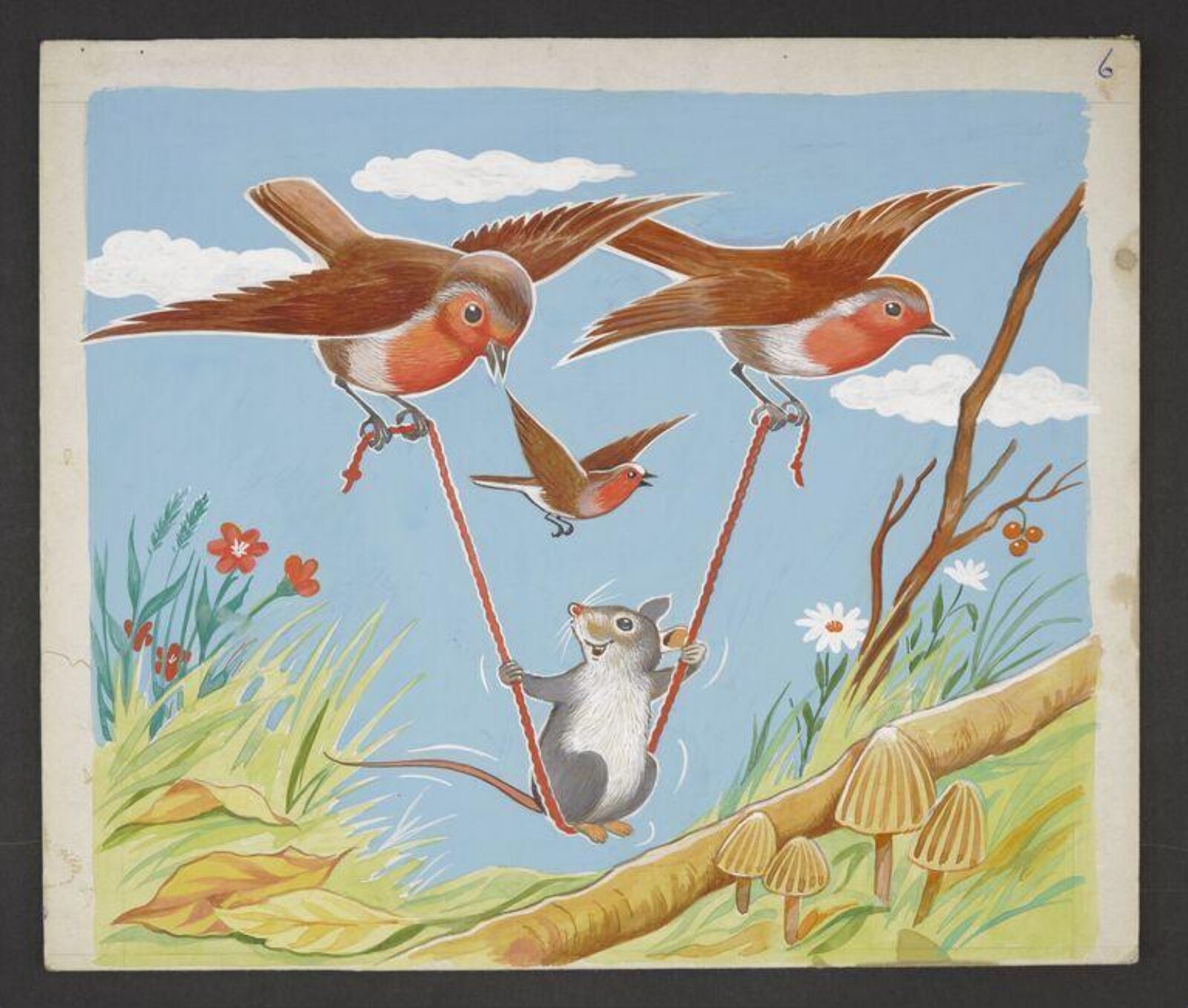 Watercolour painting, ca. 1950
