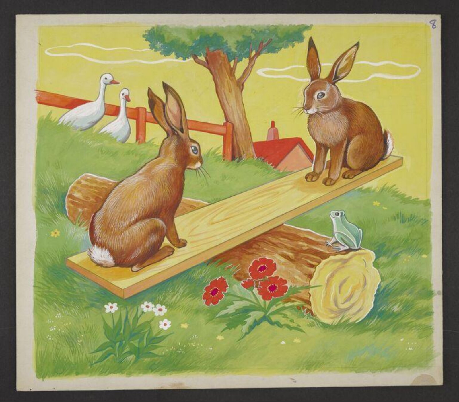 Watercolour painting, ca. 1950