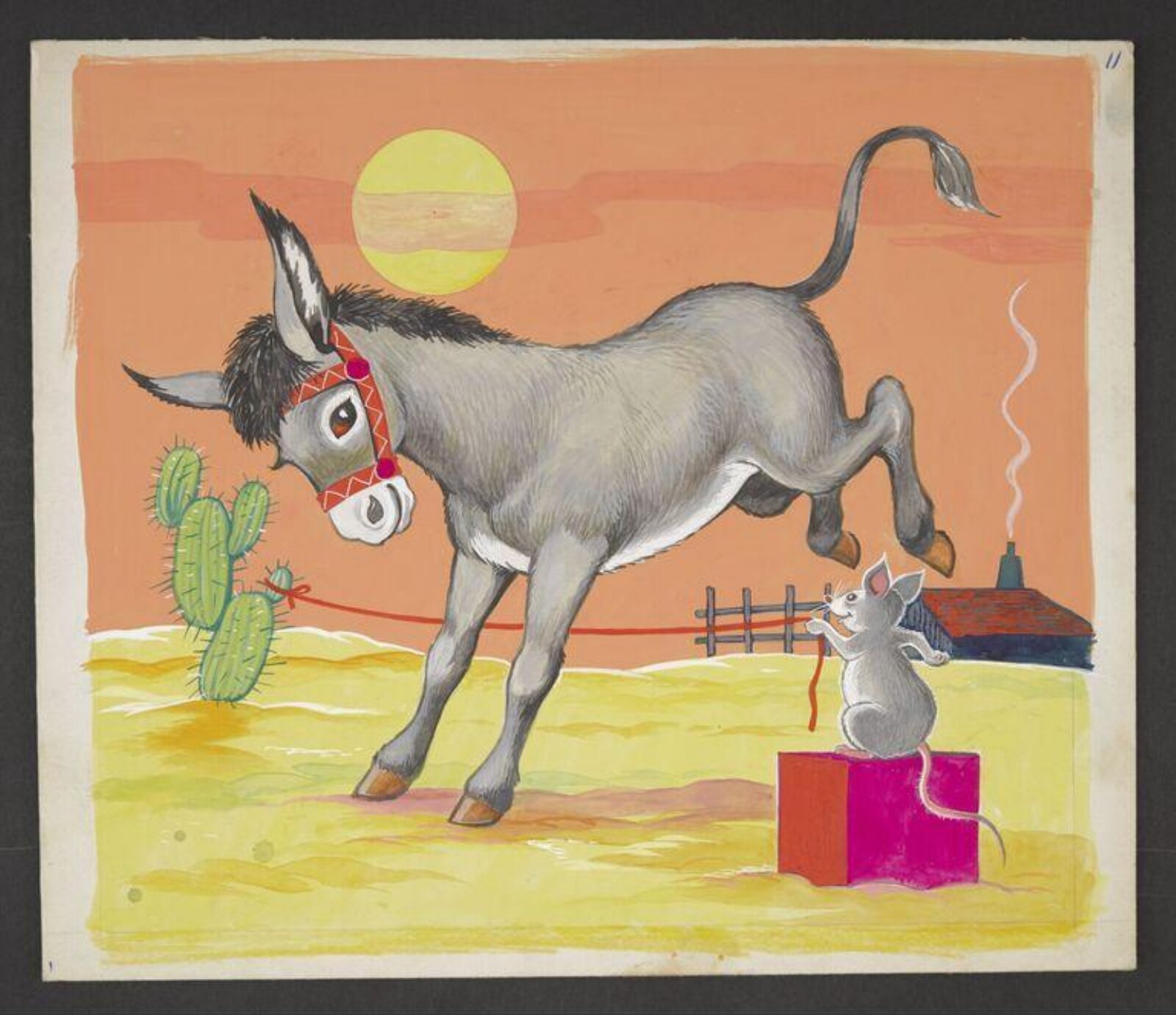 Watercolour painting, ca. 1950