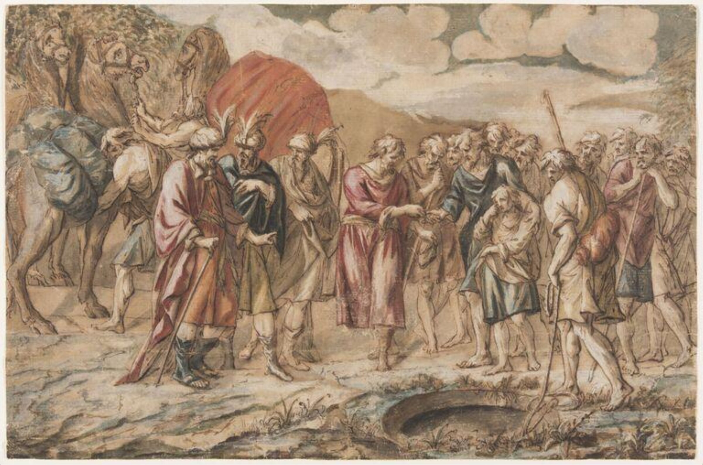 Joseph's brethren selling him to the Ishmaelites (Genesis XXXVII, 28), John Michael Rysbrack
