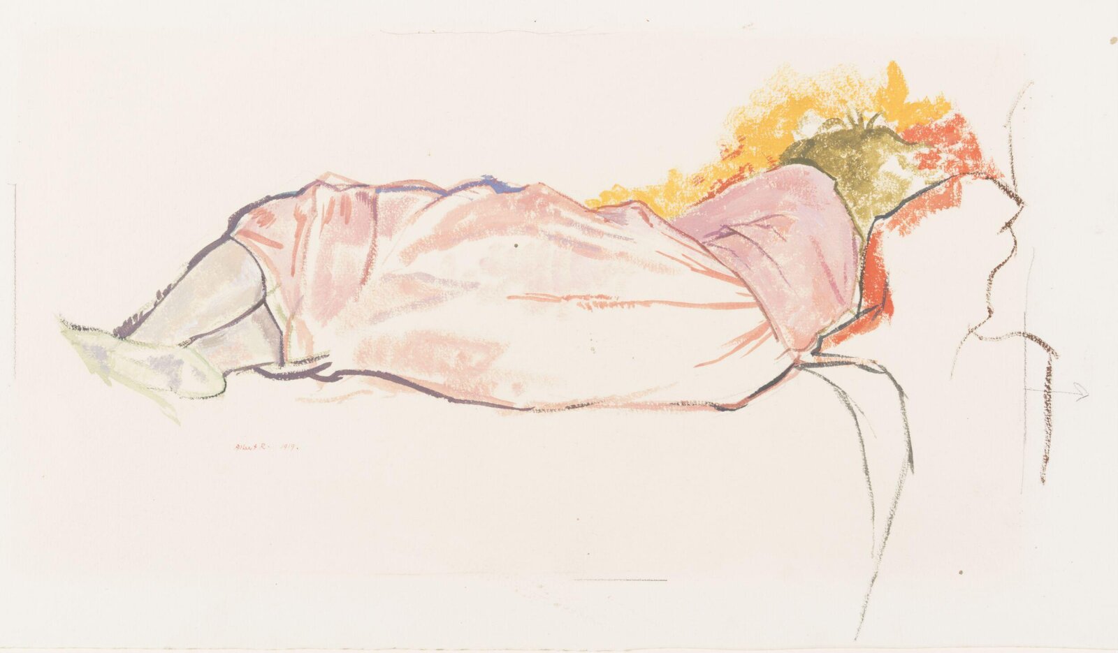 Drawing, Albert Daniel Rutherston, 1919