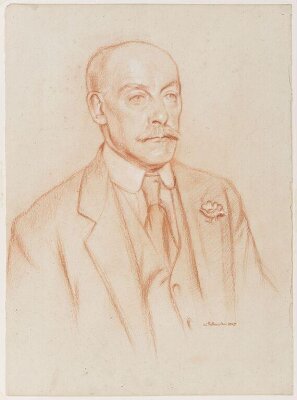 Portrait of George Butcher, Chief Attendant at the Royal College of Art from 1900 to 1925