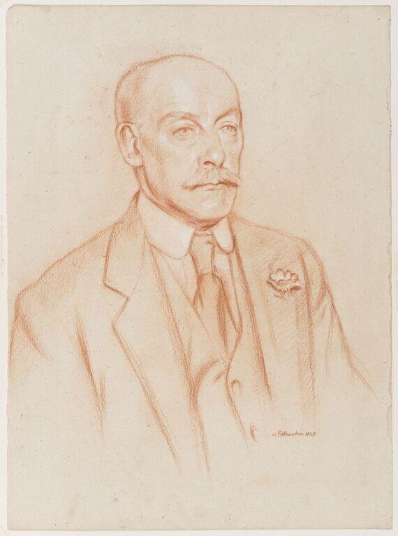 Portrait of George Butcher, Chief Attendant at the Royal College of Art from 1900 to 1925